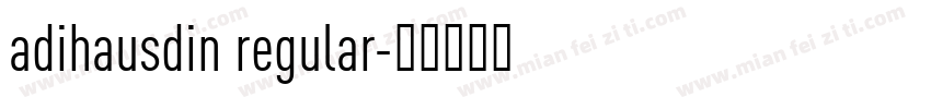 adihausdin regular字体转换